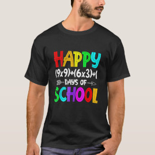 T-shirt Math Formula 100 Jours De L'École Chemise Math Ens