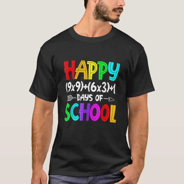 T-shirt Math Formula 100 Jours De L'École Chemise Math Ens (Devant)