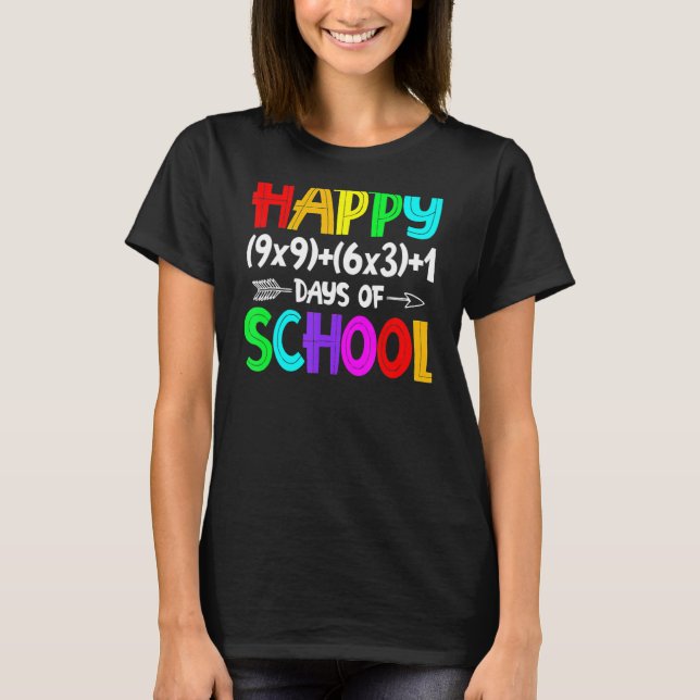 T-shirt Math Formula 100 Jours De L'École Chemise Math Ens (Devant)