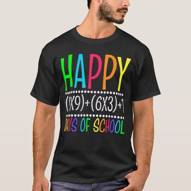 T-shirt Math Formula 100 Jours De L'École Chemise Math Ens (Devant)