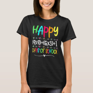 T-shirt Math Formula 100 Jours De L'École Enseignant Garço