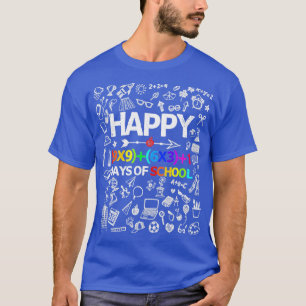 T-shirt Math Formula 100 Jours De Scolaires Garçons Filles