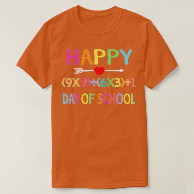 T-shirt Math Formula 100 Jours De Scolaires Garçons Filles (Design devant)