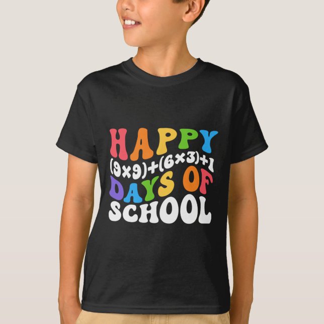 T-shirt Math Formula 100 Jours D'École Drôle Enseignant Ma (Devant)