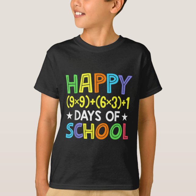 T-shirt Math Formula 100 Jours D'École Drôle Enseignant Ma (Devant)