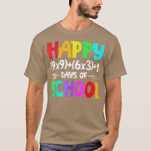 T-shirt Math Formula 100 Jours D'École Math Enseignant 100