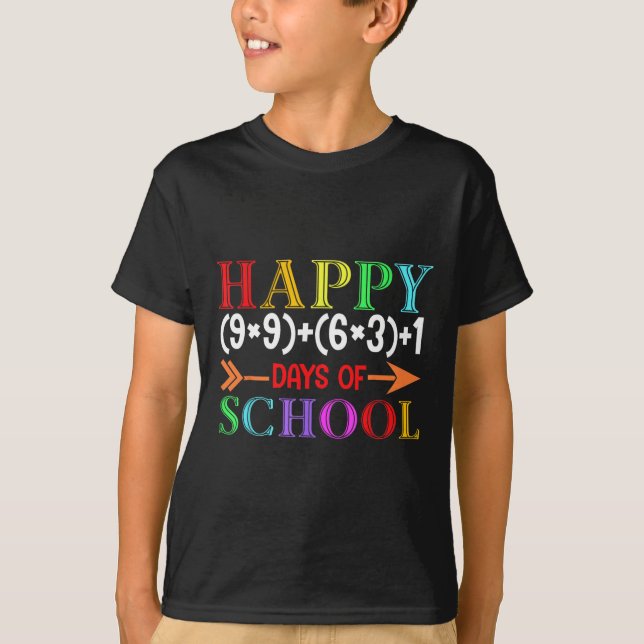 T-shirt Math Formula Heureux 100 Jours De L'École Drôle Ma (Devant)