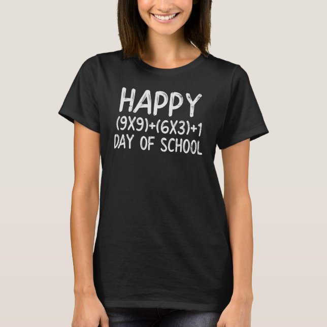 T-shirt Math Formula Heureux 100 Jours D'École 100E Jour T (Devant)