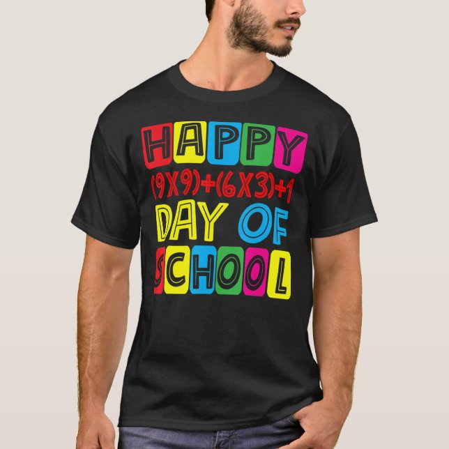 T-shirt Math Formula Heureux 100 Jours D'École 100E Jour T (Devant)