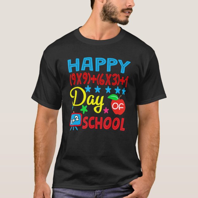 T-shirt Math Formula Heureux 100 Jours D'École 100E Jour T (Devant)