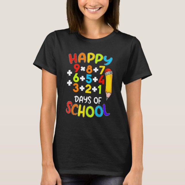 T-shirt Math Formula Heureux 100 Jours D'École 100E Jour T (Devant)