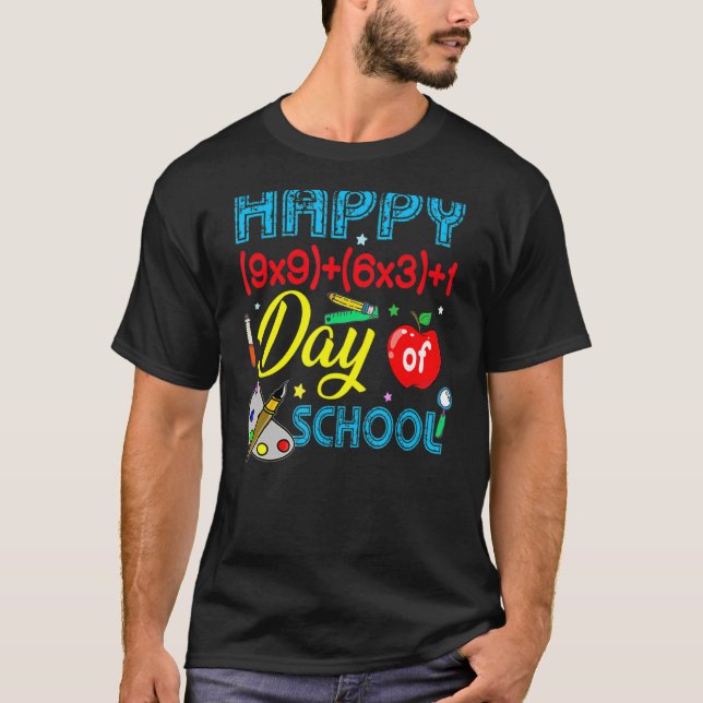 T-shirt Math Formula Heureux 100 Jours D'École 100E Jour T (Devant)