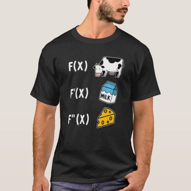 T-shirt Math Fromage Formules (Devant)