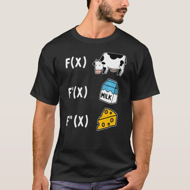 T-shirt Math Fromage Formules (Devant)
