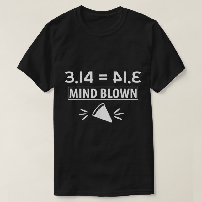 T-shirt Math Geek 3.14 Mind Blown Happy Pi Day Boys Girls (Design devant)
