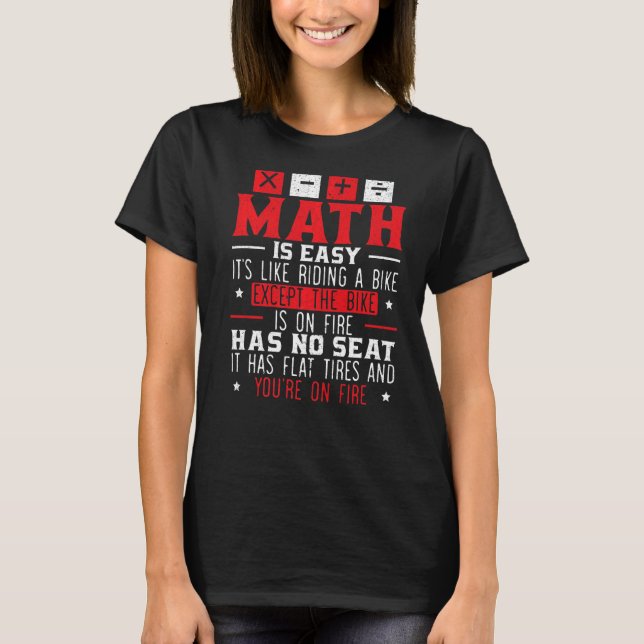 T-shirt Math Geek mathématicien algèbre nombre équation S (Devant)