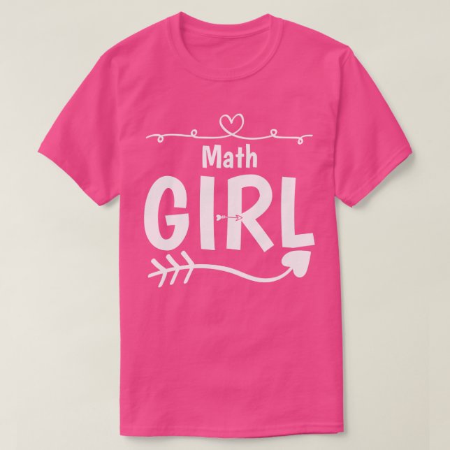 T-shirt Math Girl  (Design devant)