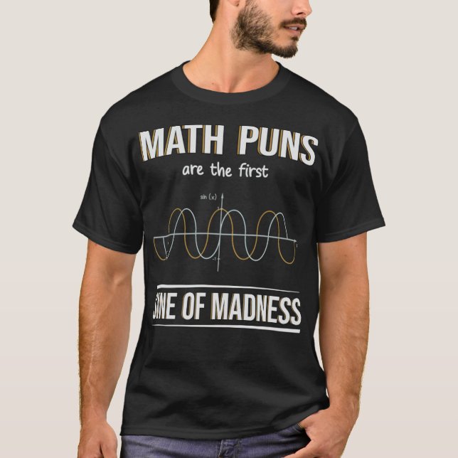 T-shirt Math Graph Sine Algebra Coordinate System cheval s (Devant)