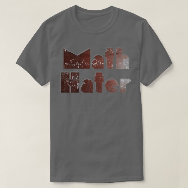 T-shirt Math Hater (Design devant)