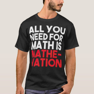 T-shirt MATH HATERS ÉTUDIANTS FUNNY CADEAUX andalous cheva