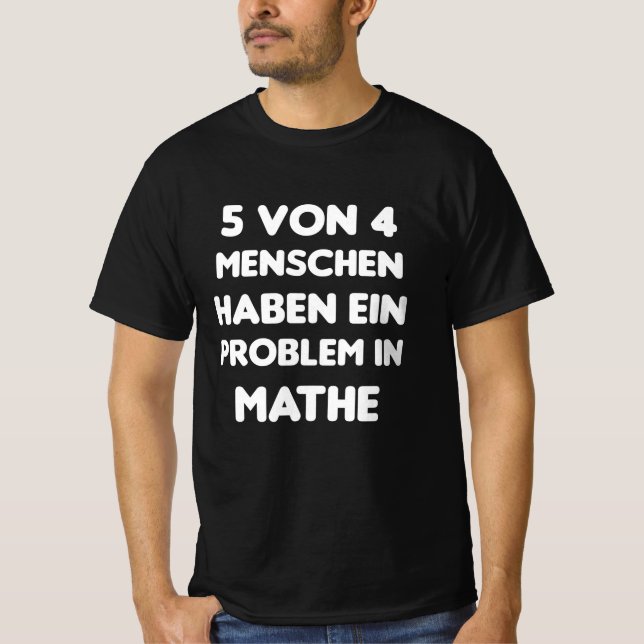T-shirt Math Humain Drôle Math Problème Math Drôle Drôle D (Devant)