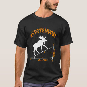 T-shirt Math Hypotemoose Triangle Adjacent Mathématicien