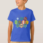 T-shirt math in color!<br><div class="desc">hexagon,  numbers and geometry</div>