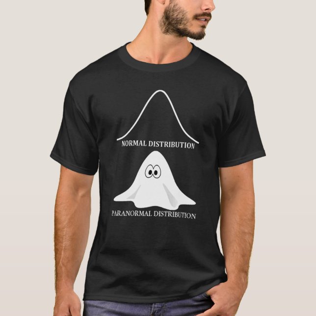 T-shirt Math Joke Distribution normale Statistique paranor (Devant)