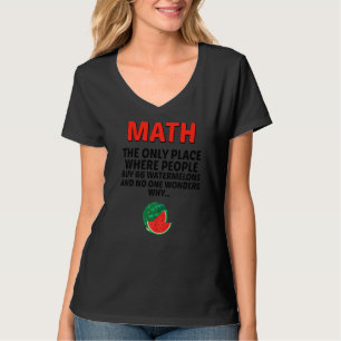 T-shirt Math Le Seul Endroit Où Les Gens Achètent 66 Water