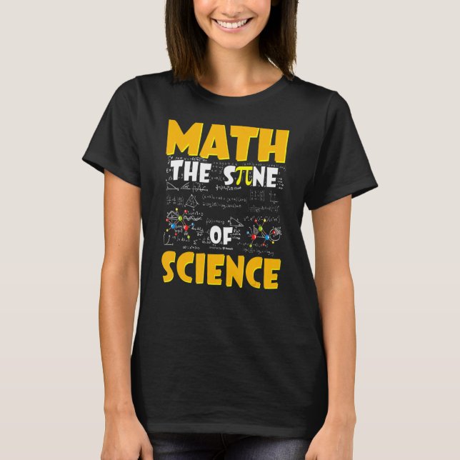 T-shirt Math Le Sine De La Science Enseignant En Mathémati (Devant)