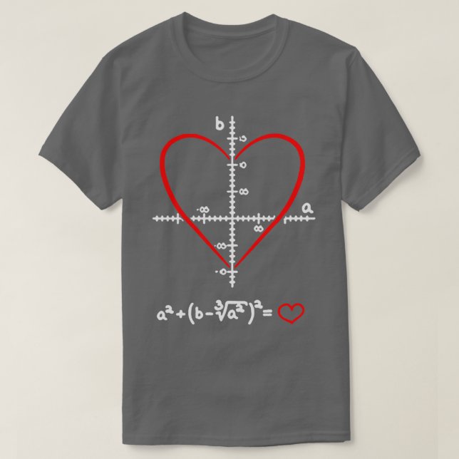 T-shirt Math Lover Amusement Compétences Funny Valentines  (Design devant)