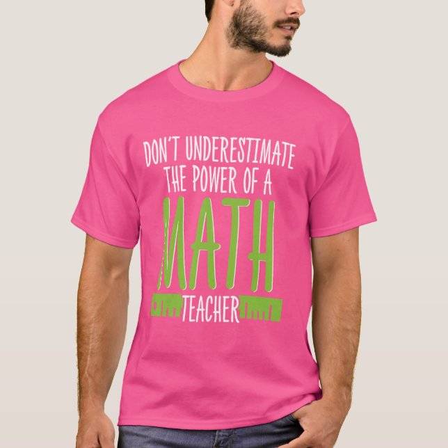 T-shirt Math Lover Enseignant de l'école d'éducation Geek (Devant)