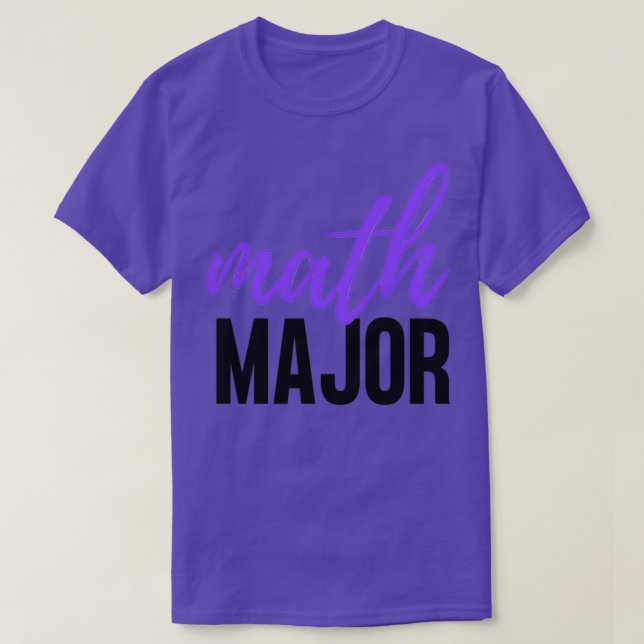 T-SHIRT MATH MAJOR (Design devant)