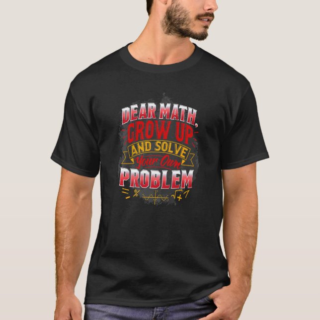 T-shirt Math Math Pour Les Enseignants Citations Math (Devant)