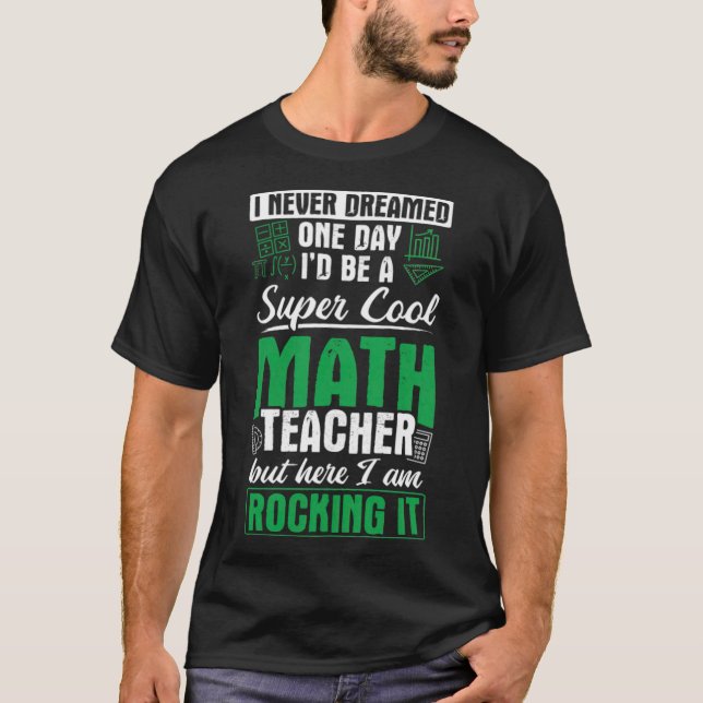 T-shirt Math Mathématiques Enseignant kiddinx série tv (Devant)