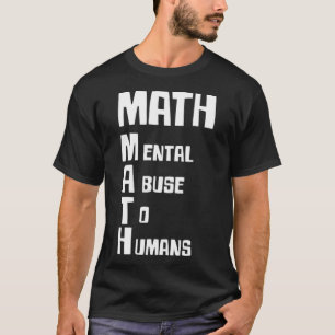 T-shirt Math Mentale Abus aux humains cheval amitié