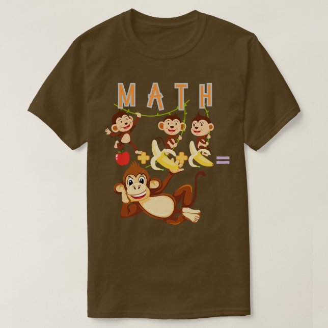 T-shirt Math Monkeys (Design devant)