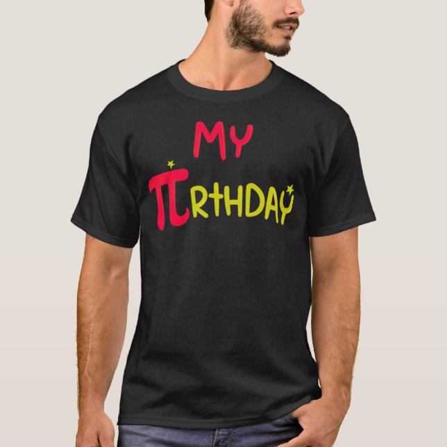 T-shirt Math My Pi Anniversaire Fundy Geek Cadeau Math Lov (Devant)