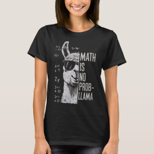T-shirt Math N'est Pas Un Problème Drôle Llama Homme Femme
