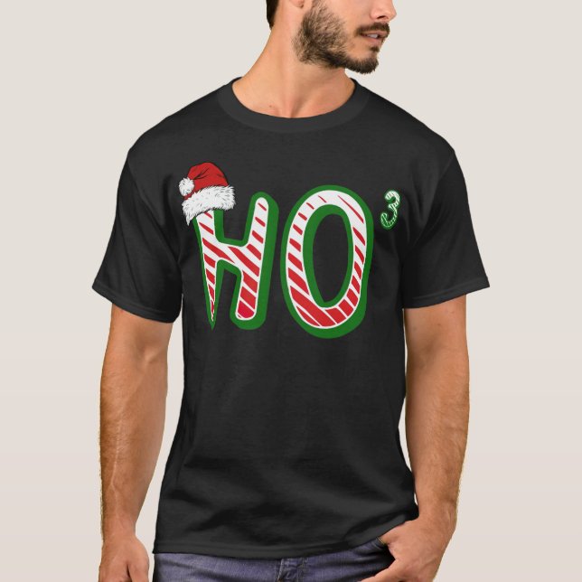 T-shirt Math Père Noël Ho gallop d'animaux (Devant)