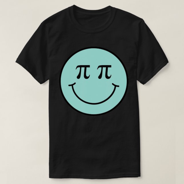 T-shirt Math Pi Symbol Smile Face  (Design devant)