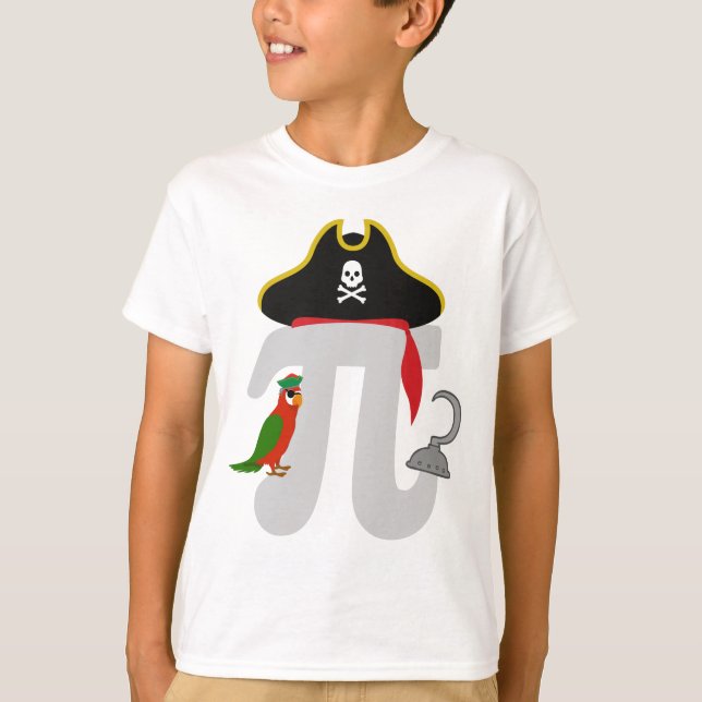 T-shirt Math Pi Taux avec perroquet - Pi Day (Devant)