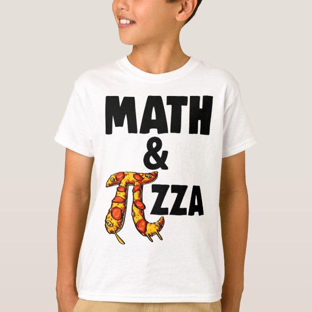 T-shirt Math & Pizza Pi Drôle Femmes Mathlétiques Aimer Na (Devant)