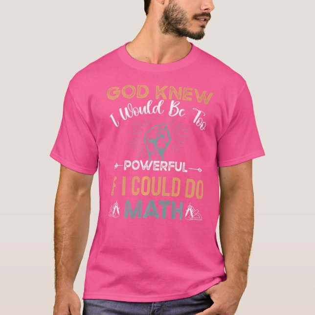 T-shirt Math Puissant Geek Nerd Algebra Cercles Ironique S (Devant)
