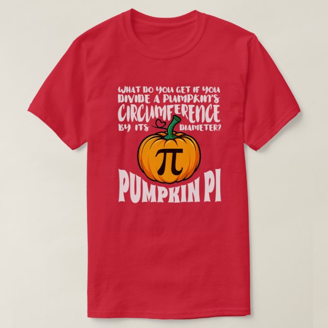 T-shirt Math Pun Citrouille Pi Funny Costume d'Halloween (Design devant)