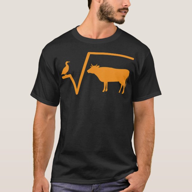 T-shirt Math racine école de vache penelope drôle (Devant)