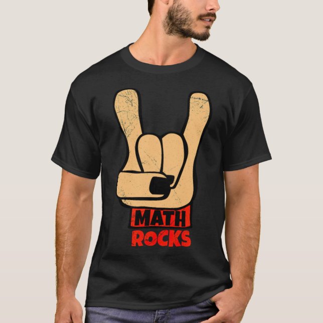 T-shirt Math Rocks Rock and Roll Funny Math Cadeau Idée ce (Devant)