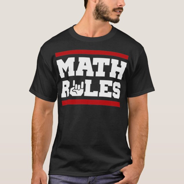 T-shirt Math Rules drôle paris (Devant)