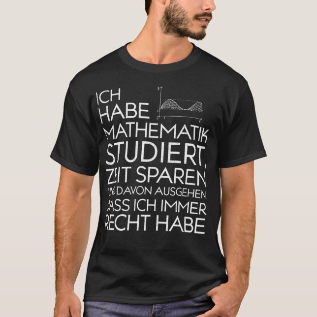 T-shirt Math Studium School Funny School Nombre de ranch m (Devant)