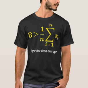 T-shirt Math Supérieur à la moyenne Cadeau Math Jour Retou